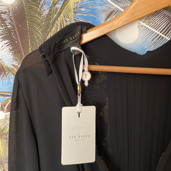 Ted Baker Embroidered Collar Long Sleeve Shirtdress - Picture 15 of 15